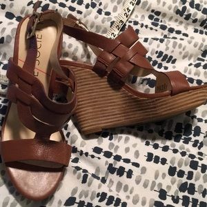 NWOT Sole Society brown wedges